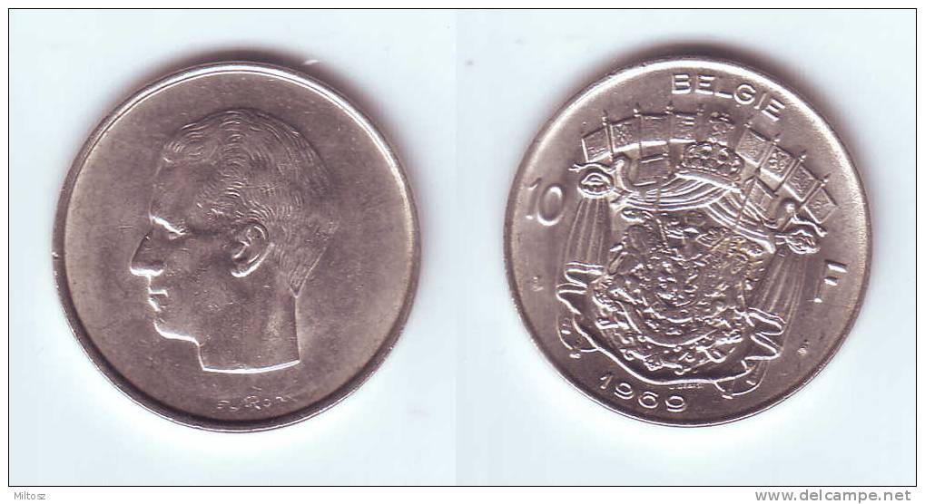 Belgium 10 Francs 1969 BELGIE - 10 Frank