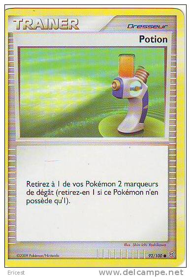 - X - CARTE POKEMON TRAINER POTION 92/100 NEUVE - Autres & Non Classés