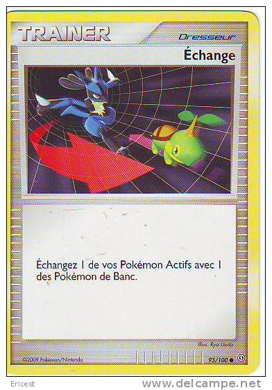 - X - CARTE POKEMON TRAINER ECHANGE 93/100 NEUVE - Sonstige & Ohne Zuordnung