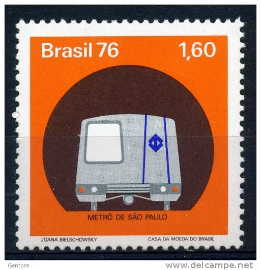 1976  BRAZIL   San Paulo Metro   Yvert Cat. N° 1222  Absolutely Perfect MNH ** - Other & Unclassified