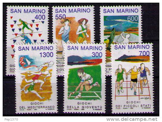 SAN MARINO 1993  - JUEGOS DE LOS PEQUEÑOS ESTADOS - YVERT 1316-1321 - Ungebraucht