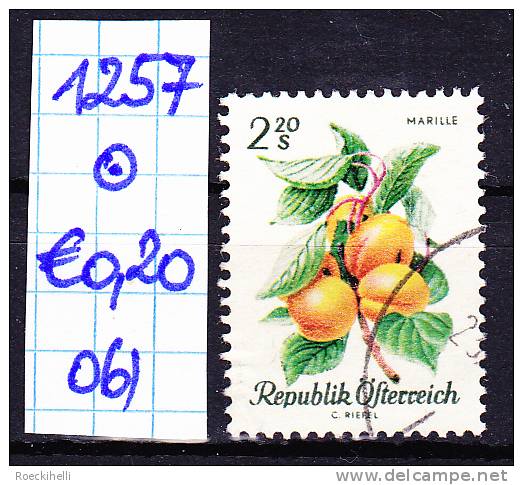 25.11.1966 -  aus Freimarken-Ausgabe  "Obstserie" - o  gestempelt  - siehe Scan (1257o 01-13)