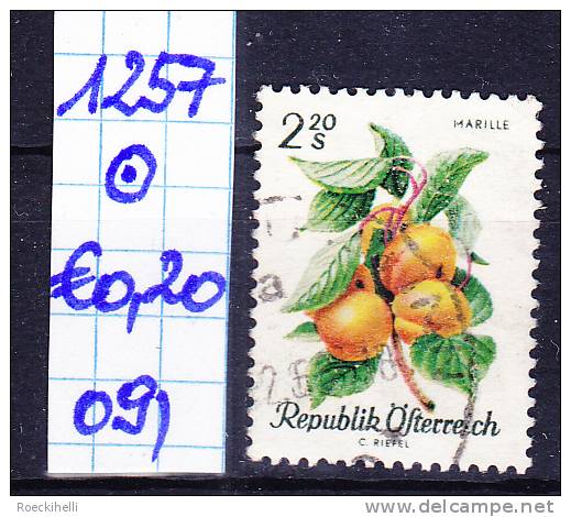 25.11.1966 -  aus Freimarken-Ausgabe  "Obstserie" - o  gestempelt  - siehe Scan (1257o 01-13)