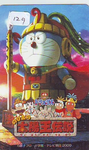 Télécarte JAPON CHAT DORAEMON (129) CINEMA * ANIME MANGA *  TELEFONKARTE JAPAN * PHONECARD CAT * FILM * COMICS * KAT - BD