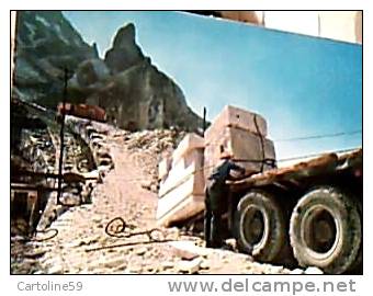 CARRARA CAVE MARMO LAVORO CON CAMION OPERAIO CARICA VB1968 CT16681 - Carrara