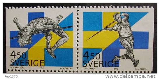 SUECIA 1994 - ENCUENTRO DEPORTIVO ENTRE SUECIA Y FINLANDIA - YVERT 1827-1828 - Unused Stamps