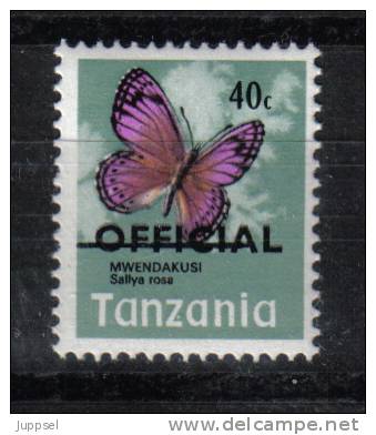 Butterflies Papillons Schmetterlinge Tanzania  **  Overprint  MiNr. B160 - Schmetterlinge