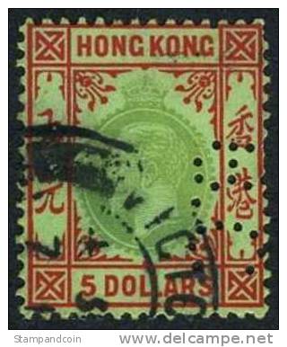 Hong Kong #123a Used $5 George V From 1904 - Used Stamps