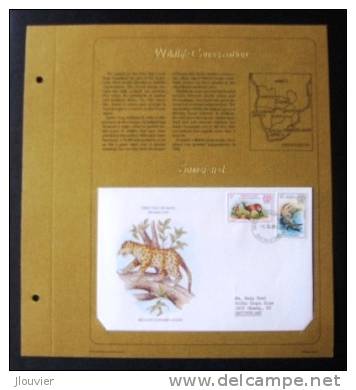 Enveloppe FDC Sur Feuillet - Wildlife Conservation. Swaziland 1980. Michel N° 363-364. - Swaziland (1968-...)