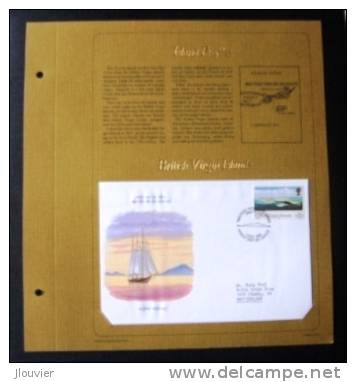 Enveloppe FDC Sur Feuillet - Island Profiles. British Virgin Islands 1980. Michel N° 400. - Britse Maagdeneilanden