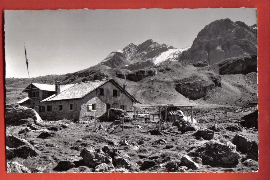 V925 Hotel Anzeindaz Sur Villars Refuge Des Diablerets.Cachet Gryon 1955.Gyger 13253 - Gryon