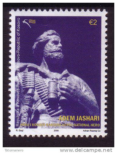 REPUBLIC OF KOSOVO 2008  "National Hero-Adem Jashari", Set Of 1v** - Kosovo