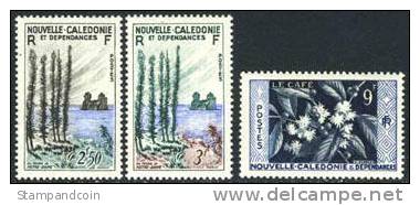 New Caledonia #300-02 Mint Never Hinged Set From 1955 - Neufs