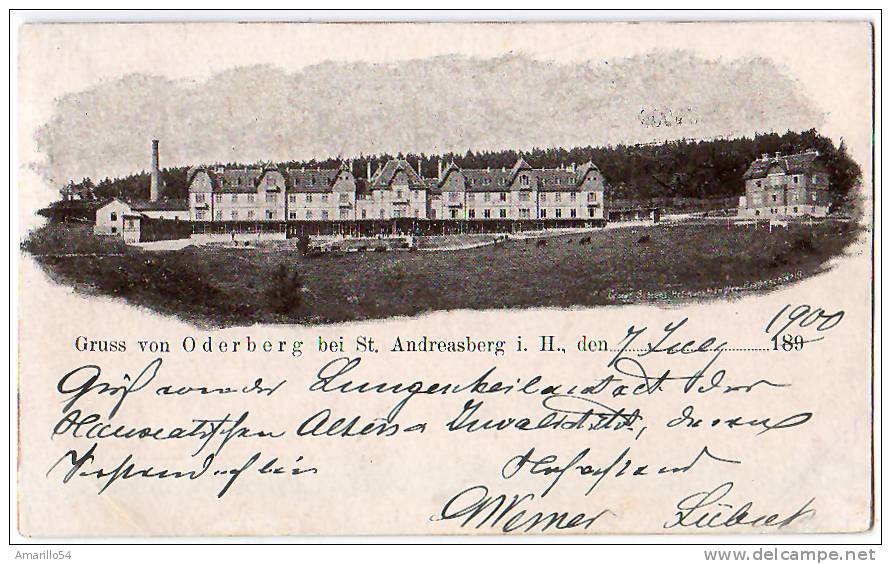 RAR Gruss Von Oderberg Bei St. Andreasberg 1900 ! - St. Andreasberg