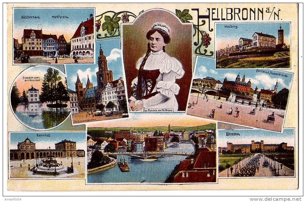 RAR Mehrbild Litho Heilbronn A. Neckar 1917 ! - Heilbronn