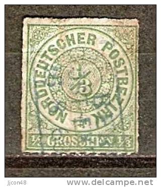 Germany (Norddeutscher Bund) 1868(o) Mi.2 - Afgestempeld