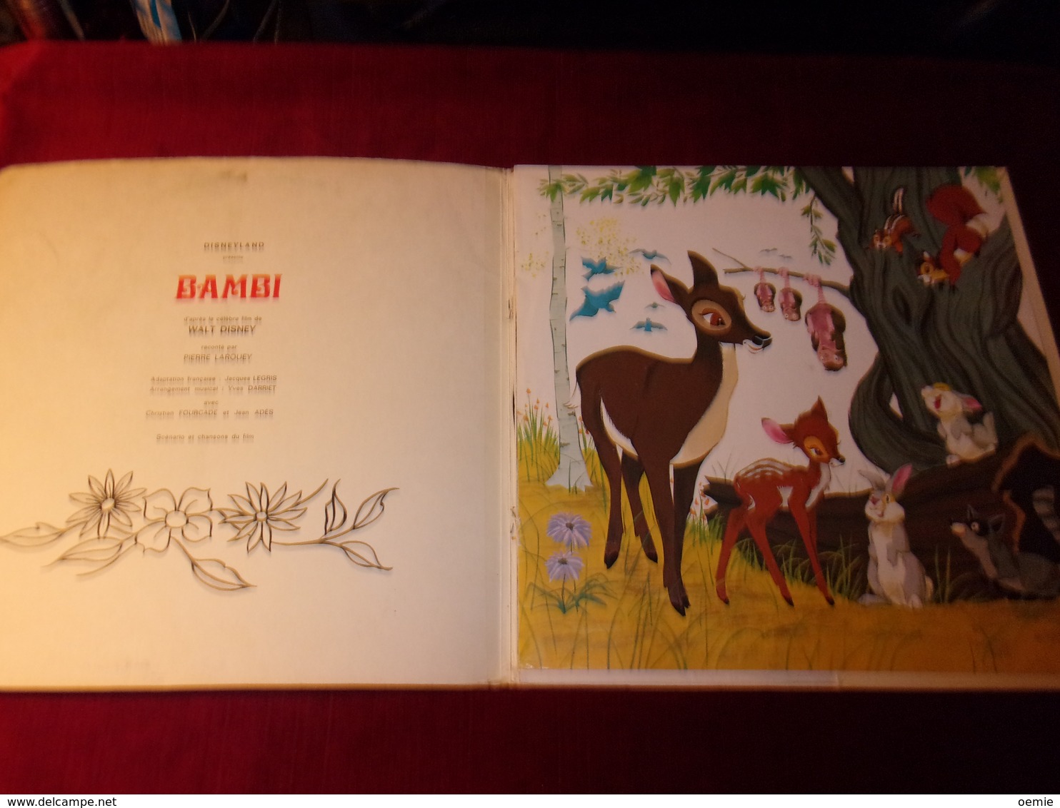 WALT DISNEY   °  BAMBI  RACONTE PAR PIERRE LARQUEY - Children