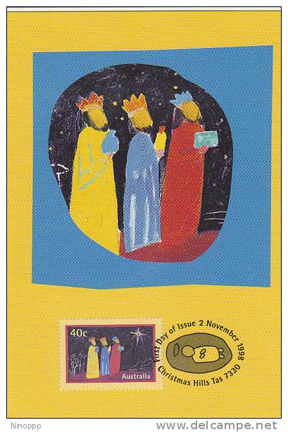 Australia-1998 Christmas, 40c Wise Men  Maximum Card - Maximum Cards