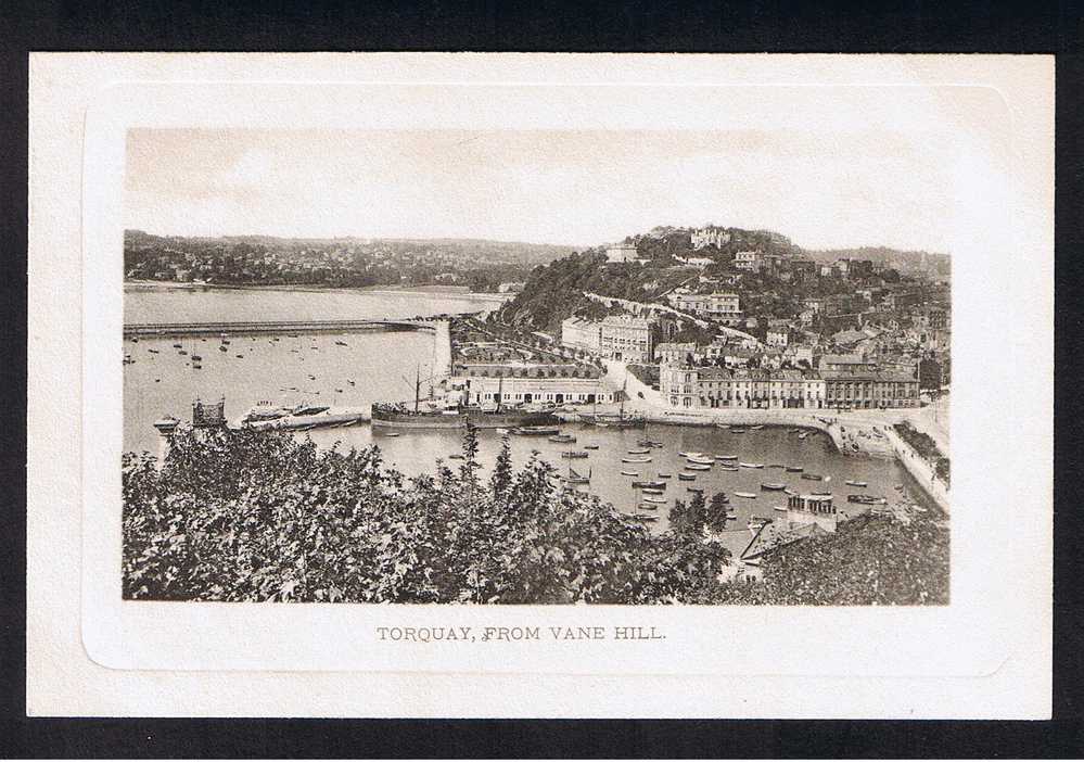 RB 598 - Early Wrench Postcard - Torquay From Vane Hill Devon - Torquay