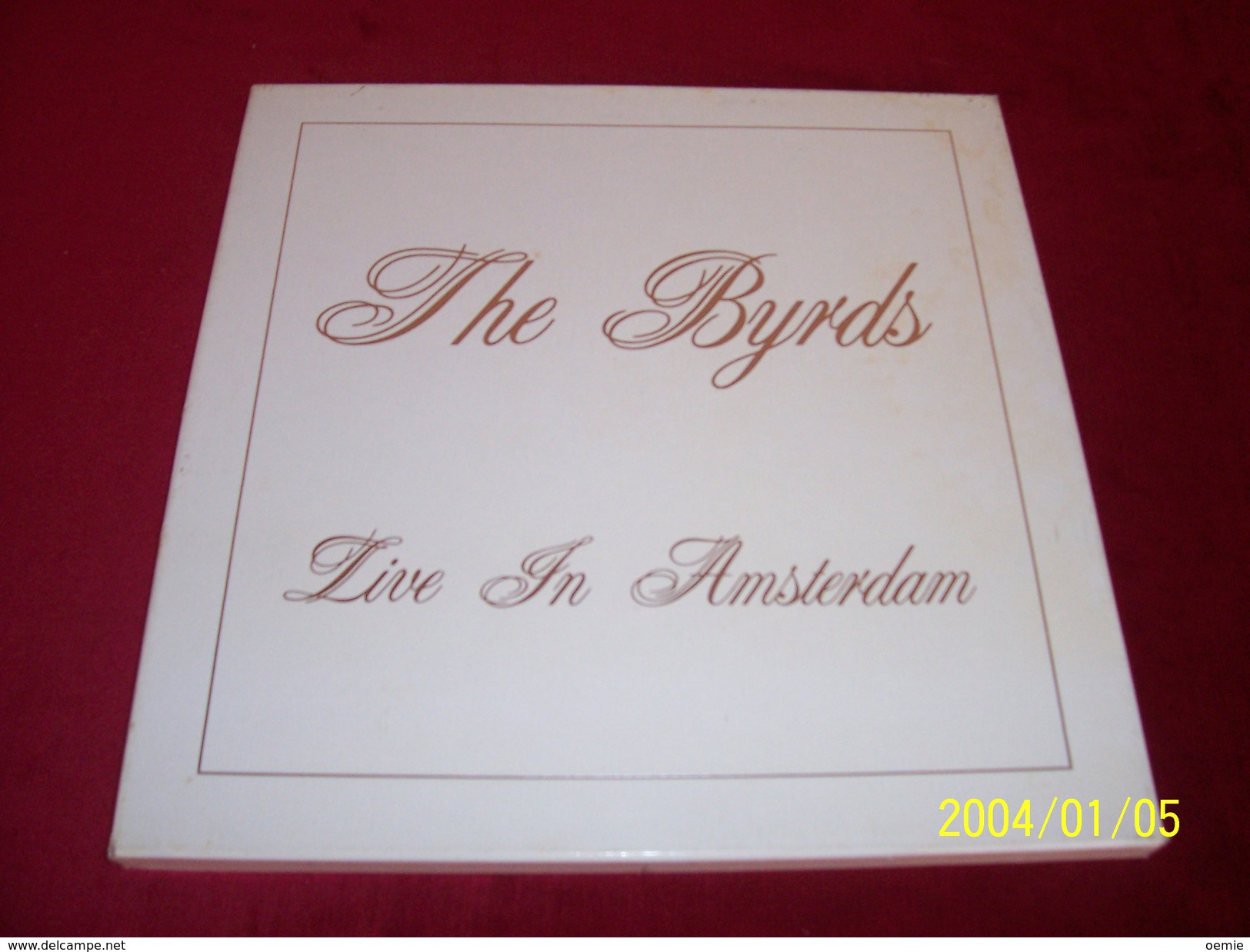 THE  BYRDS  LIVE A  AMSTERDAM  °° COFFRET COMPLET DE 3 / 33 TOURS   COULEUR  VERT - Collezioni