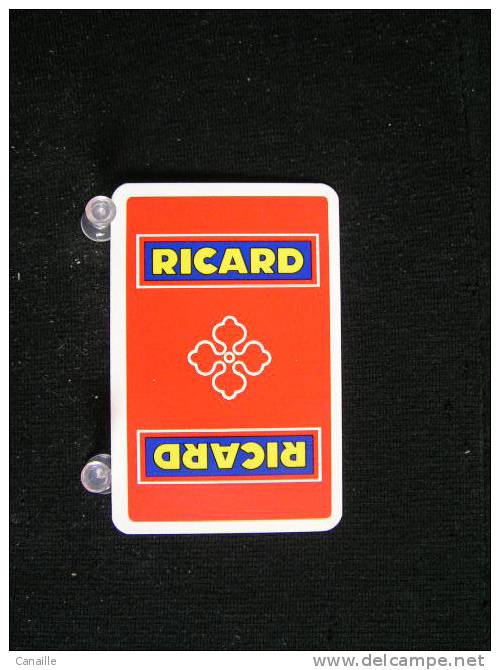 Playcard -  Dos De Carte A Jouer,1 Cartes Avec Publicitè -  Ricard  . - - Other & Unclassified