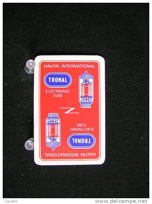 Playcard -  Dos De Carte A Jouer,1 Cartes Avec Publicitè -  Trona, Electronic Tube ( Alfin International )  . - - Andere & Zonder Classificatie