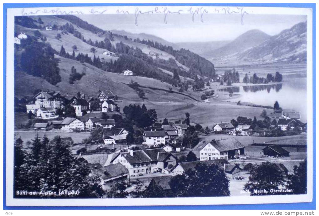 Bühl,Bühl Am Alpsee, Teilansicht,1939,Photo-Karte Von Hugo Mauch, - Immenstadt