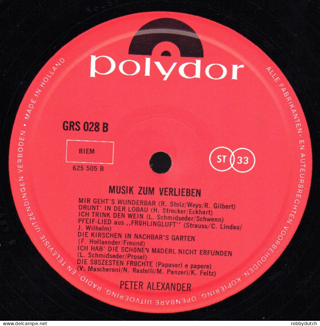 * LP *  PETER ALEXANDER ZINGT VOOR VERLIEFDE MENSEN (Holland 1966 Ex!!!) Selten!!! - Otros - Canción Alemana