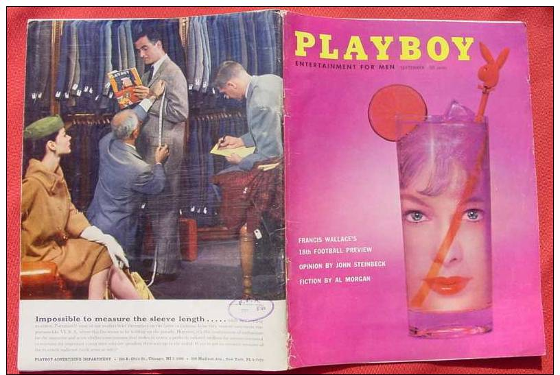 (1039142) PLAYBOY USA. September, 1957. Komplettes Original-Magazin Mit Innenteil. Günstig ! - Moda