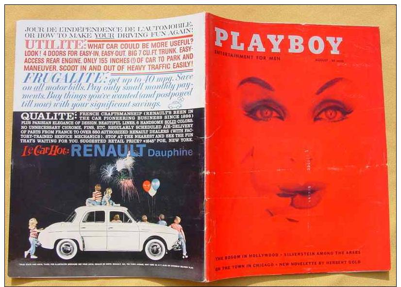 (1039159) PLAYBOY USA. August, 1959. Komplettes Original-Magazin Mit Innenteil. Günstig ! - Fashion