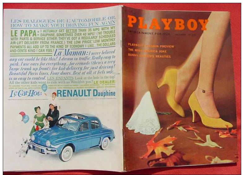 (1039160) PLAYBOY USA. September, 1959. Komplettes Original-Magazin Mit Innenteil. Günstig ! - Fashion