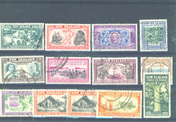 NEW ZEALAND -  1940 Centenary FU - Used Stamps