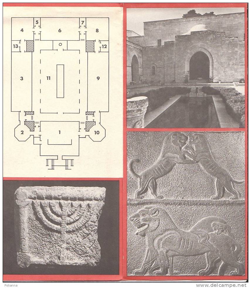 B0283 - Brochure Turistica ISRAELE - THE ARCHAEOLOGICAL MUSEUM "ROCKEFELLER" - JERUSALEM 1972 - Toerisme, Reizen