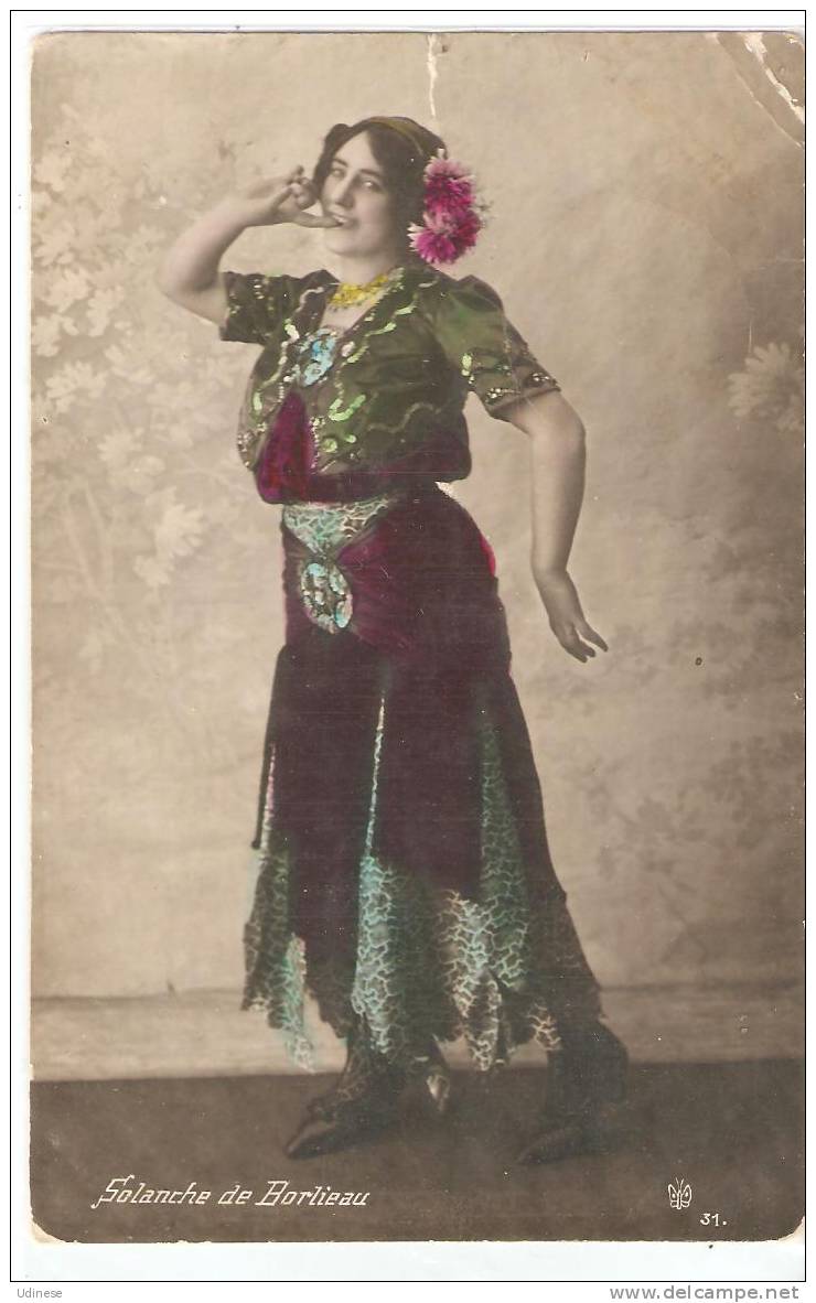 SOLANCHE DE BORLIEAU 1910 - FROM SPAIN TO TRANI, ITALY - VERY BEAUTIFUL!! - Danse
