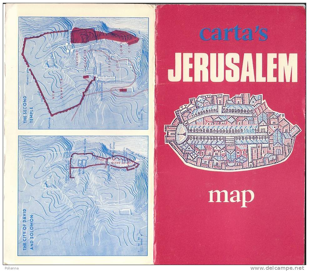 B0287 - Cartina - Map JERUSALEM 1979 - Turismo, Viaggi