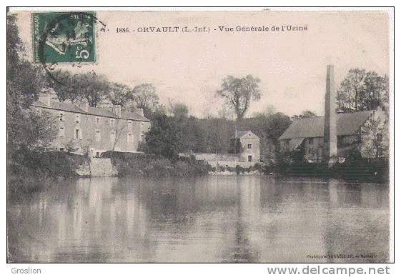 ORVAULT (L INF) 1886  VUE GENERALE DE L'USINE  1912 - Orvault