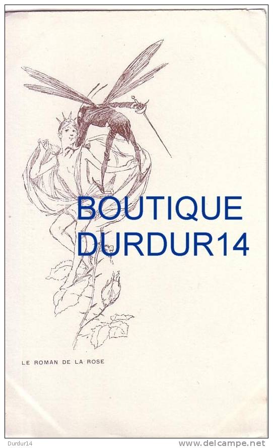 LE ROMAN DE LA ROSE... ( Femme...Insecte... Carte Précurseur... De  WILLETTE Mais Non Signé  ) - Wilette