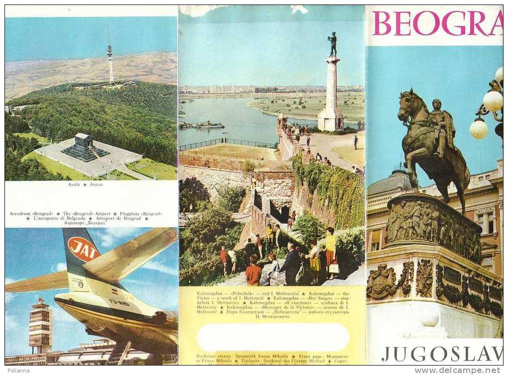 B0298 - Brochure Turistica - JUGOSLAVIA - BEOGRAD Uff. Turistico 1965/ - Turismo, Viaggi