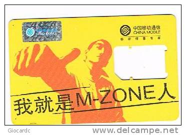 CINA  - CHINA MOBILE - GSM SIM CARD (WITHOUT CHIP)   - M-ZONE  -  RIF. 2772 - Chine