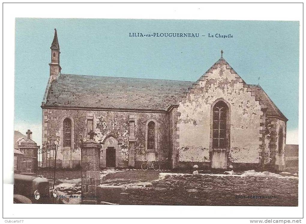 Plouguerneau (29) : La Chapelle De  Lilia-en-Plouguerneau Env 1940 (animée). - Plouguerneau