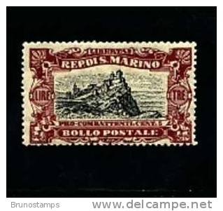 SAN MARINO - 1918 PRO COMBATTENTI Lire 3  MINT NH - Nuevos