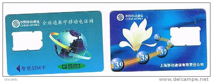 CINA  - CHINA MOBILE- GSM SIM CARD (WITHOUT CHIP)  - FLOWER  -  RIF. 2775 - China