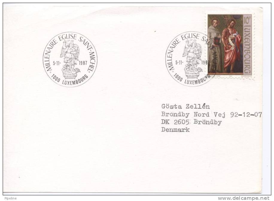 Luxembourg FDC?? Christmas Stamp MILLENAIRE EGLISE SAINT-MICHEL 5-11-1987 - FDC