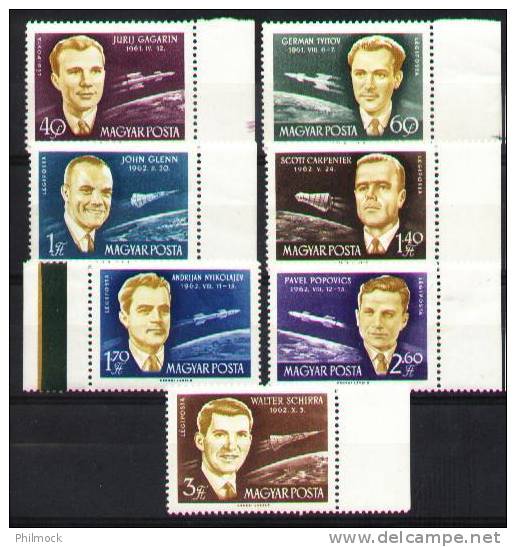 Space -espace- Hongrie - PA 243-249** - MNH - Astronautes - Unused Stamps