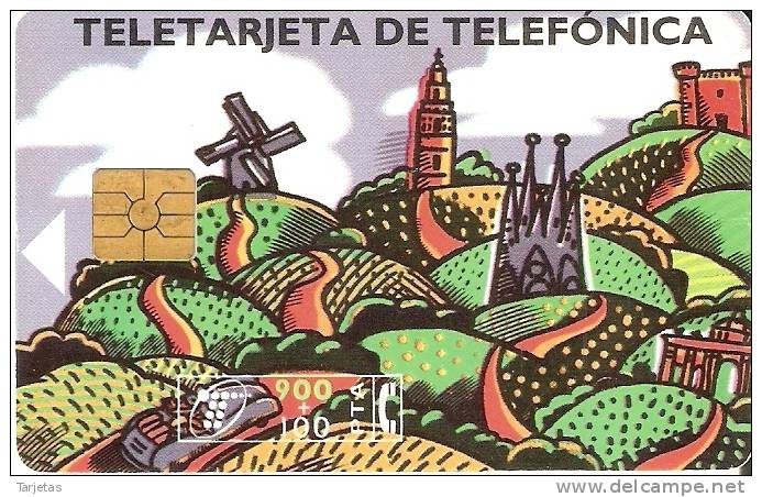 B-038/a/1  TARJETA DE ESPAÑA VACACIONES 1995 CHIP F-4  TINTA NEGRA - Emisiones Básicas