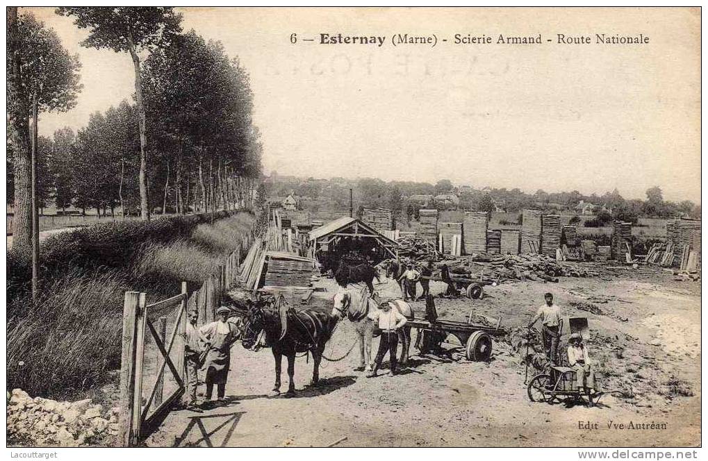 Esternay - Scierie Armand - Route Nationale - Esternay