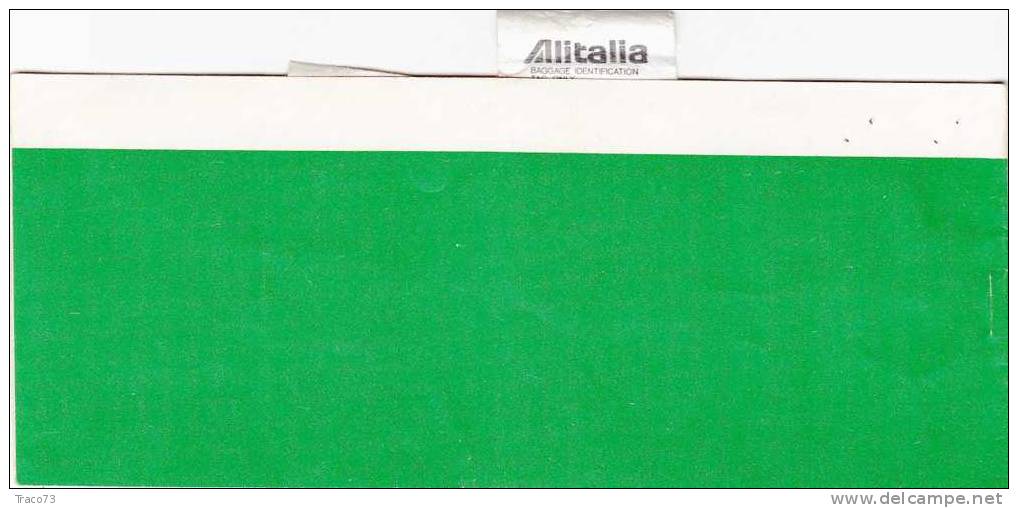 PARIGI  /  ROMA  /  PALERMO  - Biglietto Aereo " ALITALIA " Con Talloncini Per Bagagli - 08 AGO.1985 - Europa