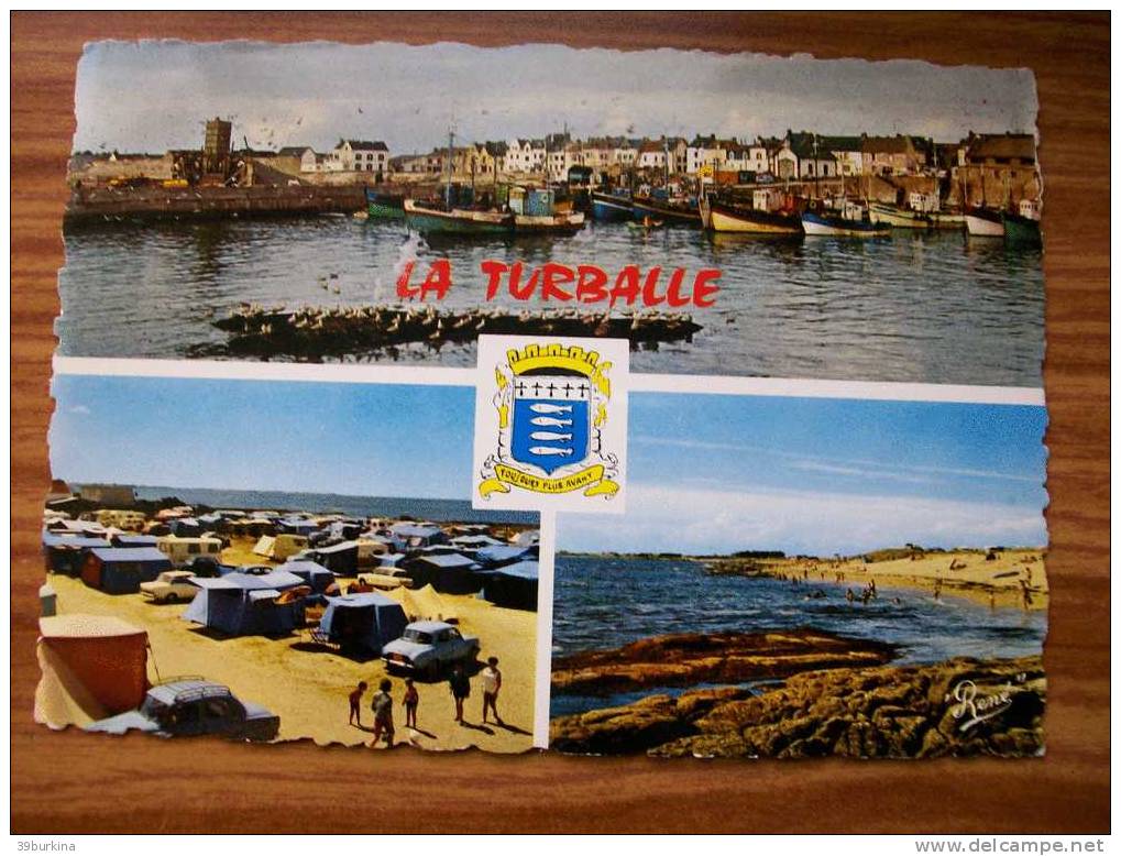 LA TURBALLE  Camping  Plage De La Falaise Multi Vues    1968 - La Turballe