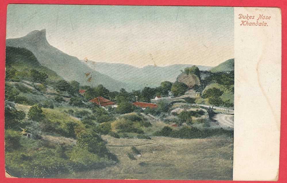 India KHANDALA  Circa Early 1900's  Dukes Nose Mountaines Uncirculated Vintage Postcard - Inde
