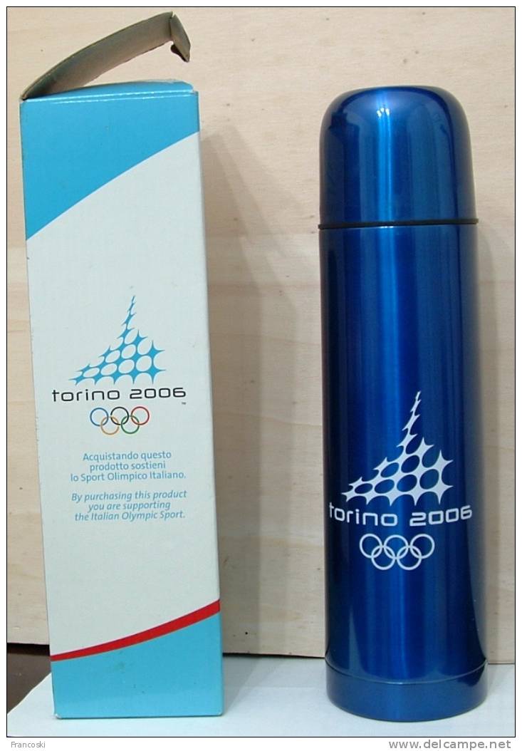 THERMOS FERRINO 0,75 Lt OLIMPIADI TORINO 2006-SCATOLO ORIGINALE NUOVO- - Uniformes Recordatorios & Misc